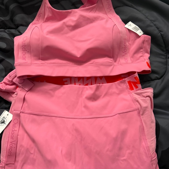 Outdoor Voices Minnie Mouse leggings and bra - Picture 3 of 5